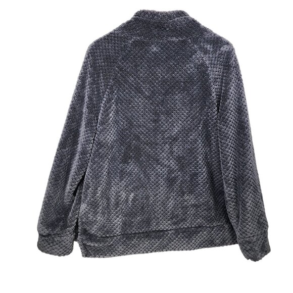 Member's Mark Plush Pullover L Faux Fur‎ Polyester Charcoal Sky - Picture 2 of 5